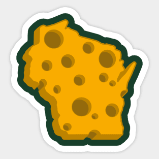 Wis-cheese-consin - green 1 Sticker